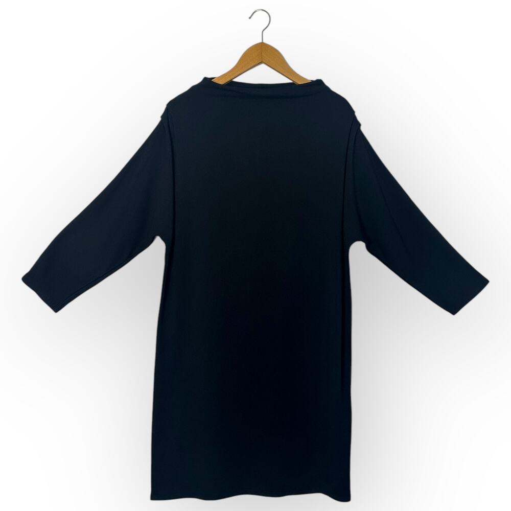 Women’s Stateside Anthropologie Supima Soft Midi Long Sleeve Dress L Black